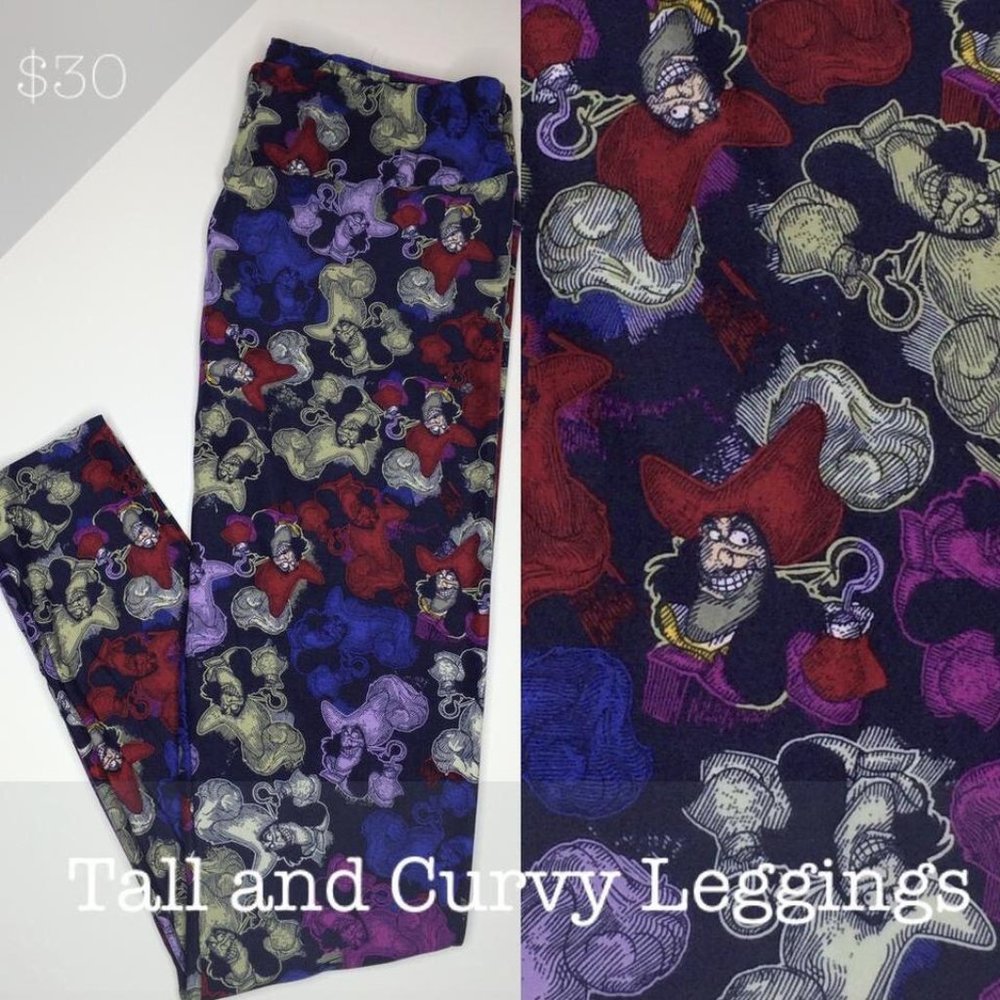 NWT Disney Villain Captain Hook LuLaRoe Legging1.0